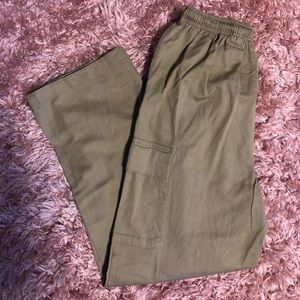 Basic Editions Khaki Cargo Slacks